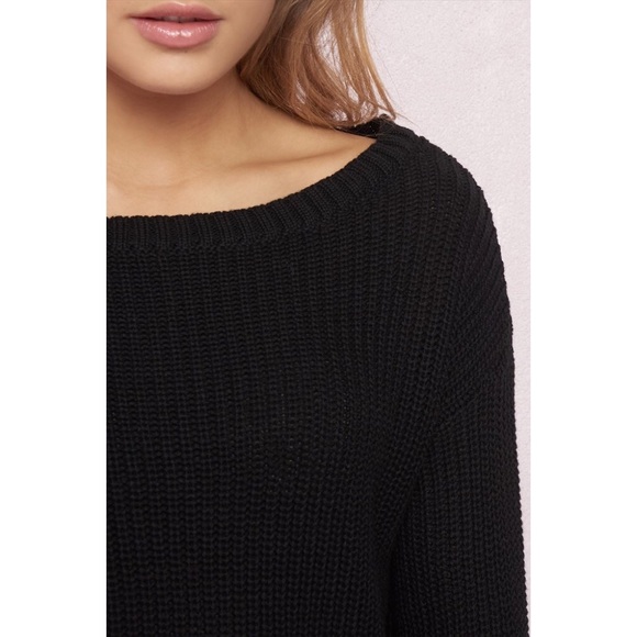 NWT Garage Laced Cuff Sweater in Black - Picture 5 of 5